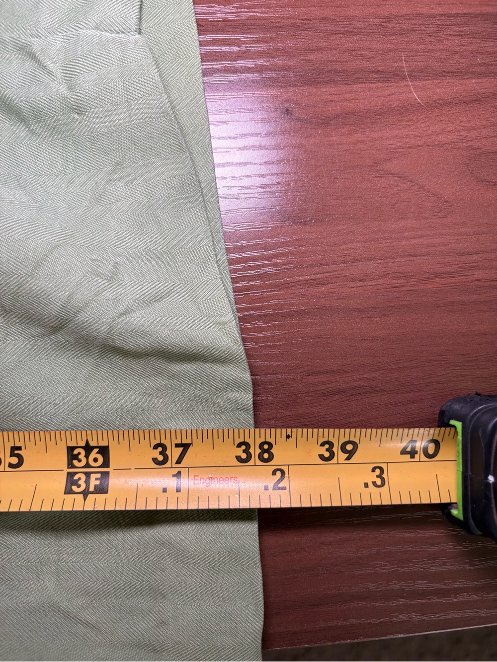 Stonebridge 100% Silk Sage Green Wrap Midi Skirt | Tie Waist | Quiet Luxury - Picture 11 of 11